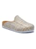 Comfortfusse Wollen pantoffels grijs/geel