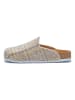 Comfortfusse Wollen pantoffels grijs/geel