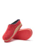 Comfortfusse Wollen pantoffels rood