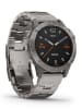 Garmin GPS-Multisport-Smartwatch "fenix® 6 Sapphire Titan" in Grau/ Silber