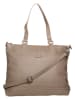 FREDs BRUDER Leder-Shopper "City Bag" in Beige - (B)40 x (H)29 x (T)10 cm