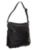 FREDs BRUDER Leder-Schultertasche "Quirly" in Schwarz - (B)34 x (H)31 x (T)8 cm