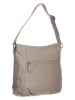 FREDs BRUDER Leder-Schultertasche "Quirly" in Grau - (B)34 x (H)31 x (T)8 cm