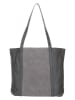 FREDs BRUDER Leren shopper "Quirly" grijs - (B)40 x (H)32 x (D)10 cm