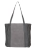 FREDs BRUDER Skórzany shopper bag "Quirly" w kolorze szarym - 40 x 32 x 10 cm