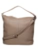 FREDs BRUDER Leren shopper "Fini" beige - (B)40 x (H)32 x (D)11 cm