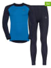 Odlo 2tlg. Funktionswäsche-Set "Active Warm Eco" in Blau/ Dunkelblau