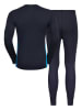Odlo 2-delige functioneel ondergoedset "Active Warm Eco" blauw/donkerblauw