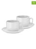 WMF  2-częściowy zestaw filiżanek w kolorze białym do cappucino - 160 ml