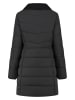 MGO leisure wear Płaszcz pikowany "Olivia" w kolorze czarnym