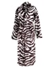 Zo!Home Badjas "Zebra" wit/bruin