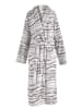 Zo!Home Bademantel "White Tiger" in Weiß/ Grau
