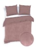 Zo!Home Beddengoedset "Velluto" oudroze