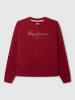 Pepe Jeans Sweatshirt "Winter Rose" in Bordeaux