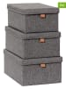 STORE IT 3-delige set: opbergboxen grijs