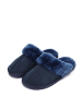 Gooce Pantoffels van schapenvacht "Emeline" donkerblauw