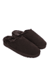Gooce Pantoffels van schapenvacht "Emerald" donkerbruin