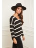 L'armoire de Suzette Sweter w kolorze czarno-białym