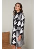 Soft Cashmere Kleid in Schwarz/ Weiß