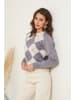 Soft Cashmere Pullover in Beige/ Grau