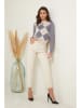 Soft Cashmere Pullover in Beige/ Grau