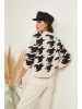 Soft Cashmere Sweter w kolorze beżowo-czarnym