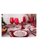 Trendy Kitchen by EXCÉLSA 24-częściowy zestaw sztućców "Jolly" w kolorze srebrno-czerwonym