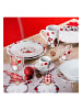 Trendy Kitchen by EXCÉLSA Kubki (4 szt.) "Gnomo" w kolorze biało-czerwonym - 380 ml