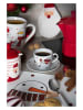 Trendy Kitchen by EXCÉLSA 4-delige set: koppen "Snowman" wit/rood - 380 ml