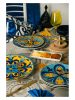 Trendy Kitchen by EXCÉLSA 18tlg. Tafelservice "Sofia" in Gelb/ Blau