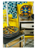 Trendy Kitchen by EXCÉLSA 18tlg. Tafelservice "Sofia" in Gelb/ Blau