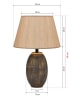 Opviq Tafellamp beige - (B)30 x (H)46 cm