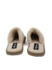 billowy Leder-Hausschuhe in Khaki