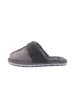 billowy Leren pantoffels grijs