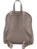 Anna Morellini Leder-Rucksack "Breta" in Taupe - (L)24 x (B)12 x (H)30 cm