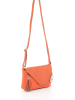 Anna Morellini Leder-Umhängetasche "Lola" in Orange - (L)24 x (B)6 x (H)18 cm
