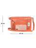 Anna Morellini Leder-Umhängetasche "Lola" in Orange - (L)24 x (B)6 x (H)18 cm
