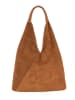 Anna Morellini Skórzany shopper bag "Eleonora" w kolorze karmelowym - 40 x 31 x 2 cm