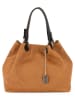 Anna Morellini Leder-Schultertasche "Melissa" in Camel - (B)35 x (H)30 x (T)16 cm