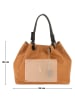 Anna Morellini Leder-Schultertasche "Melissa" in Camel - (B)35 x (H)30 x (T)16 cm