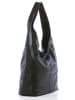 Anna Morellini Leder-Schultertasche "Barga" in Schwarz - (B)33 x (H)32 x (T)16 cm