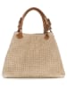 Anna Morellini Leder-Henkeltasche "Fosdinovo" in Beige - (L)37 x (B)15 x (H)45 cm