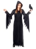 Carnival Party Kostümkleid "DUNKLE KÖNIGIN" in Schwarz