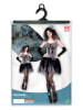Carnival Party 3-delig kostuum "Skelebride" zwart/wit