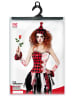 Carnival Party 3-delig kostuum "HORROR HARLEKIN MEISJE" rood/zwart/wit