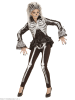 Carnival Party Kostuumjas "LADY SKELETON" zwart/wit
