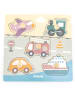 New Classic Toys 5tlg. Knopfpuzzle "Transport" - ab 12 Monaten