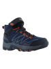 Hi-Tec Buty trekkingowe "Blackout Mid" w kolorze granatowo-pomarańczowym