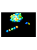 SUNNYSUE Glow-in-the-dark-stenen "Bonte mix" meerkleurig - 100 stuks