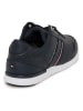 Tommy Hilfiger Leren sneakers donkerblauw